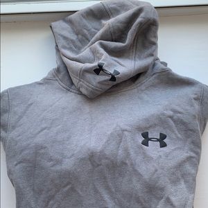 Grey Under Armor Hooded Sweatshirt